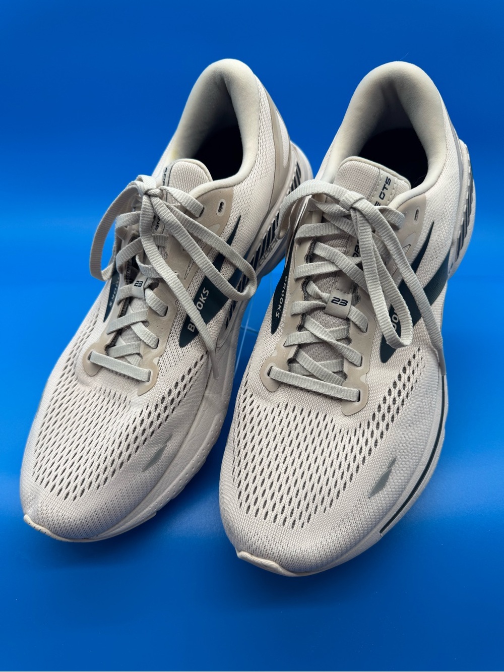 Brooks Adrenaline GTS 23 Men's Running Shoes Crystal Grey/Blue 110391D248 Sz 9.5